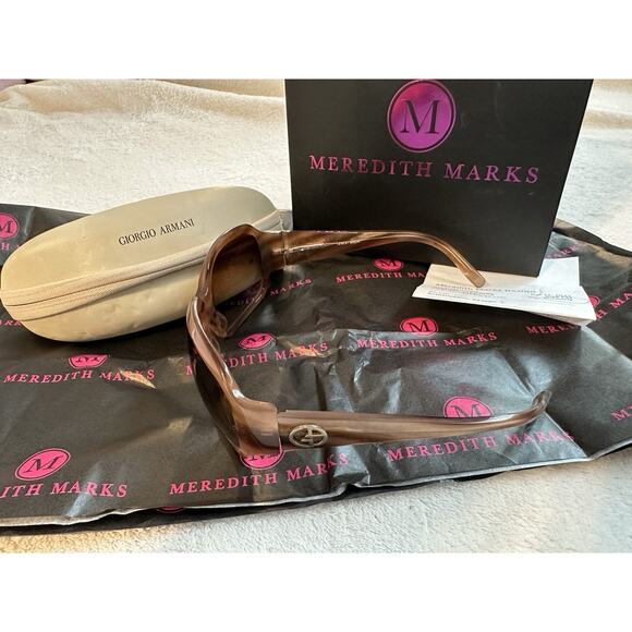 GIORGIO ARMANI Sunglasses Italy Beige Marble Owned By Meredith Marks Of RHOSLC main image 11